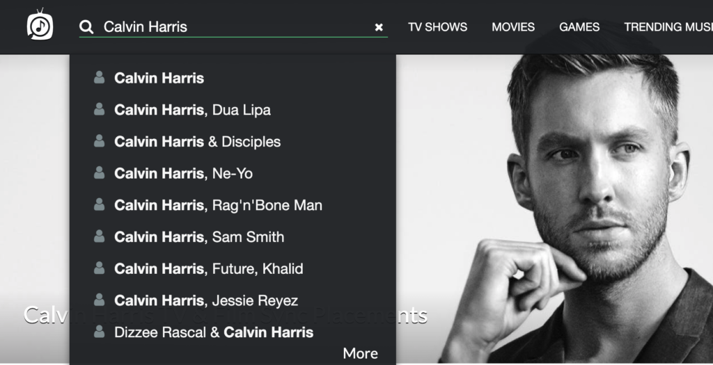 Calvin Harris on Tunefind