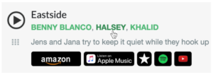 Halsey On Tunefind
